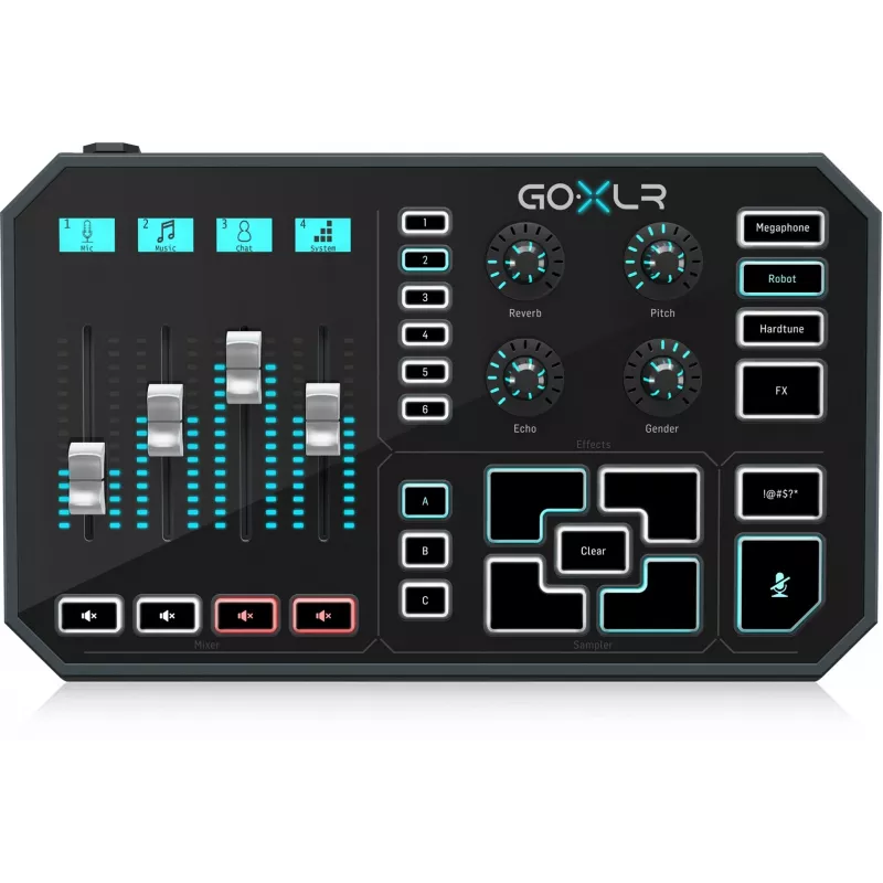 TC Helicon GO XLR – Mezclador de broadcast digital / interfaz de audio para streaming