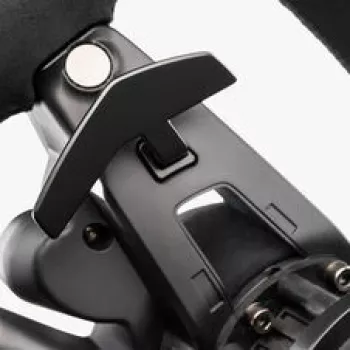 Fanatec CSL Elite Porsche Vision GT Volante, Alcantara, pantalla OLED, 310 mm de ancho - Negro