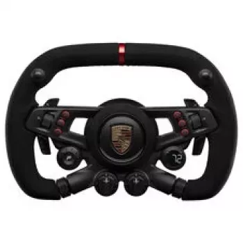 Fanatec CSL Elite Porsche Vision GT Volante, Alcantara, pantalla OLED, 310 mm de ancho - Negro
