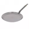 De Buyer 5615.24 Sartén para crepes, acero inoxidable, Plata, 24 x 20,1 x 10,9 cm