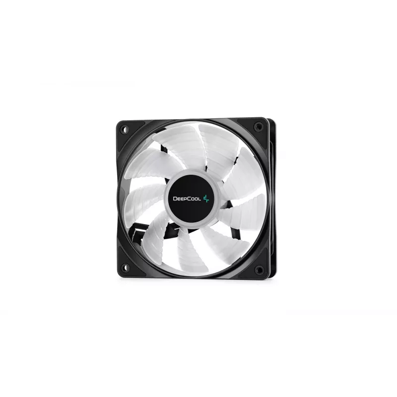 DeepCool RF120 Ventilador de caja RGB PWM 120mm 3 en 1 (Negro, pack de 3)