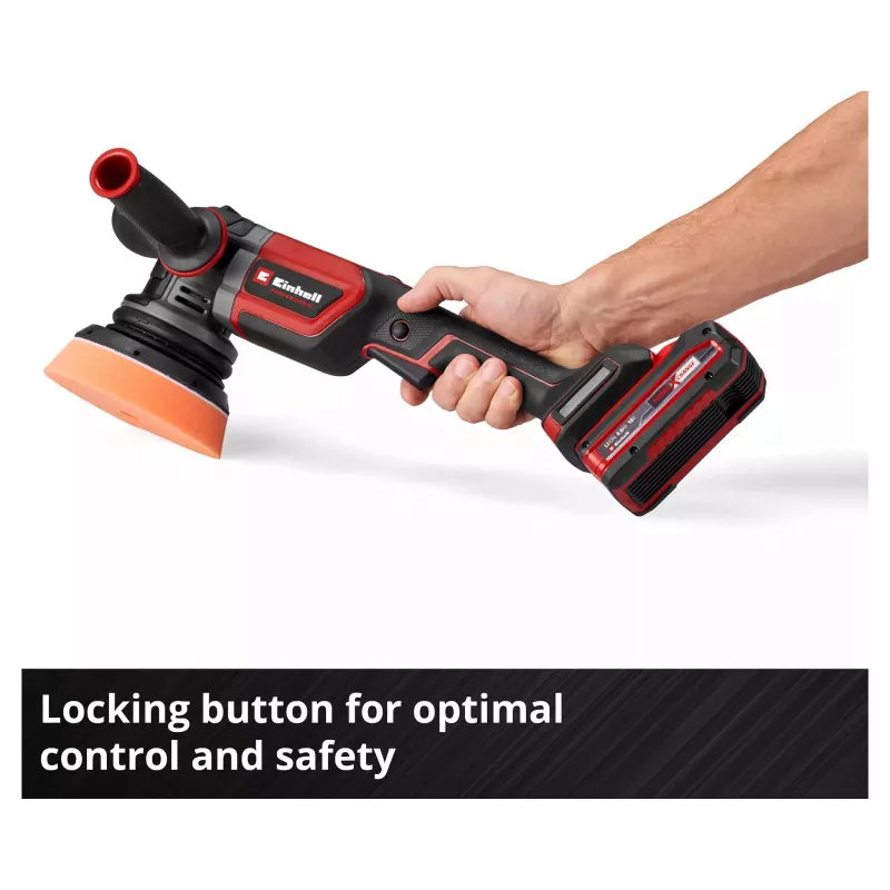 EINHELL Professional Lijadora excéntrica a batería CP-EP 18/125 Li BL-Solo, 18V, 125mm, Rojo/Negro, herramienta sin batería