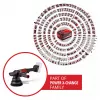 EINHELL Professional Lijadora excéntrica a batería CP-EP 18/125 Li BL-Solo, 18V, 125mm, Rojo/Negro, herramienta sin batería