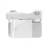 SMAPP 393.5 Cortadora eléctrica de fiambres, plegable, 150 W, cuchilla de acero inoxidable, Blanco