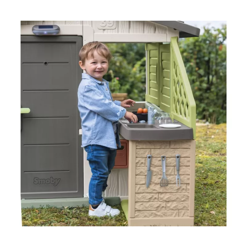 Smoby Life Summer Kitchen Grill con accesorios