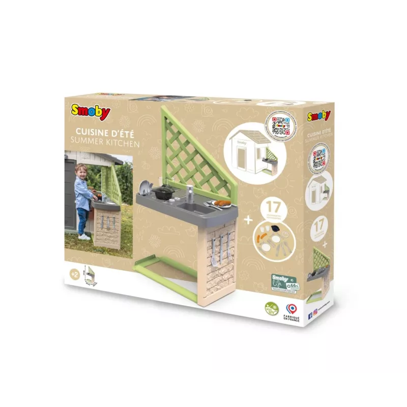 Smoby Life Summer Kitchen Grill con accesorios