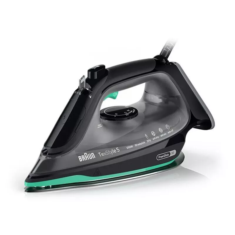Braun TexStyle 5 SI5277GR plancha de vapor - 2700W, suela EloxalPlus, negro/verde
