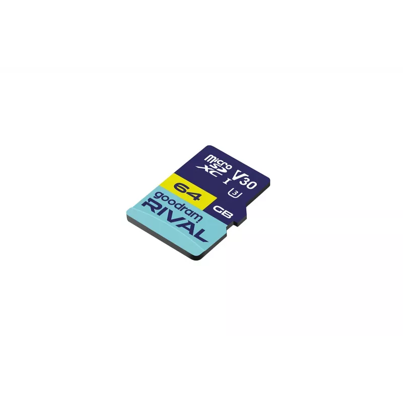 GOODRAM microSDXC 64GB V30 A2 UHS-I U3 RIVAL + adaptador