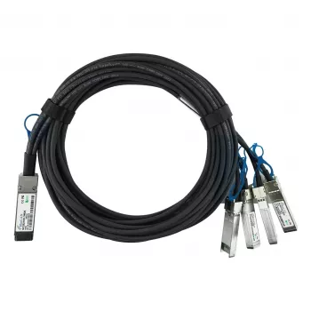 BlueOptics Intel XXV4DACBL3M compatible BlueLAN pasivo 100GBASE-CR4 QSFP28 a 4x25GBASE-CR SFP28 cable breakout direct attach, 3m, AWG26