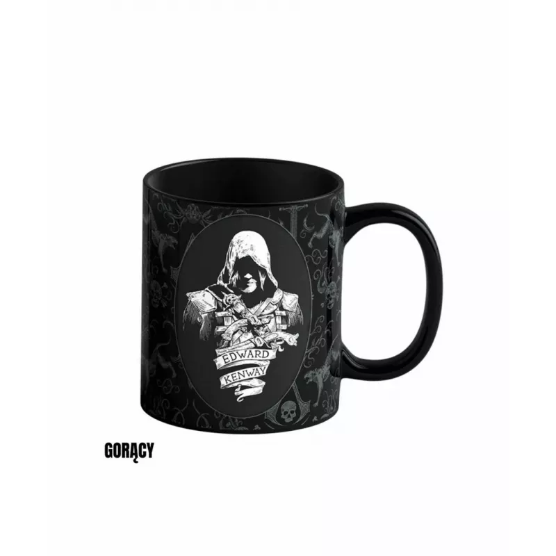 Taza térmica Heat Reveal Mug Good Loot Assassin's Creed Black Flag Resynced - Edward Kenway 480 ml negro