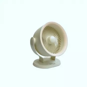 Maestro BT-003 Ventilador de mesa USB, negro, aspas de 10 cm, 2 velocidades, diseño compacto