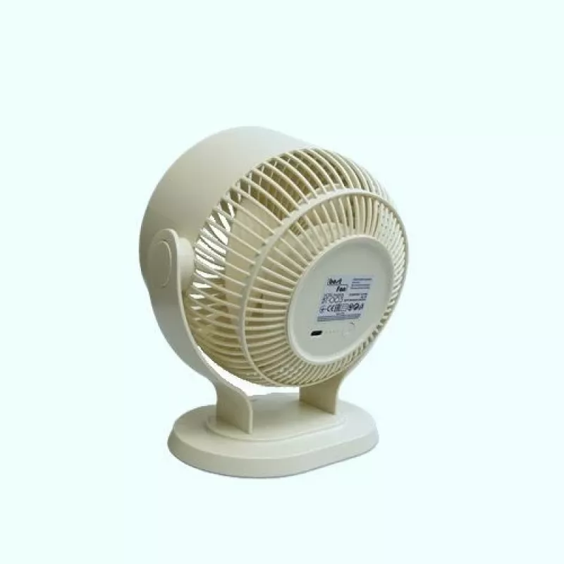 Maestro BT-003 Ventilador de mesa USB, negro, aspas de 10 cm, 2 velocidades, diseño compacto