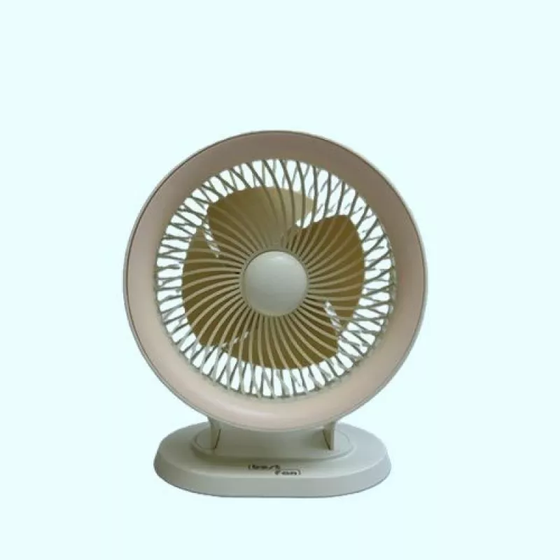 Maestro BT-003 Ventilador de mesa USB, negro, aspas de 10 cm, 2 velocidades, diseño compacto