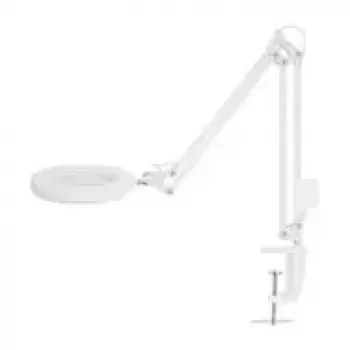 NEDIS MAGLE2WT Lupa de mesa con luz LED, aumento 2x/4x, blanca