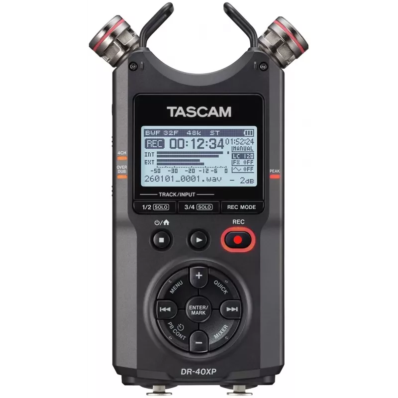 Tascam DR-40XP Grabadora digital portátil con interfaz de audio USB