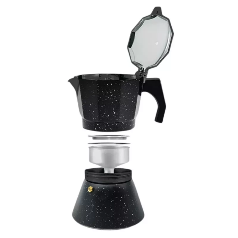Maestro Granite MR-1667-3 Cafetera moka 150ml 3 tazas gris