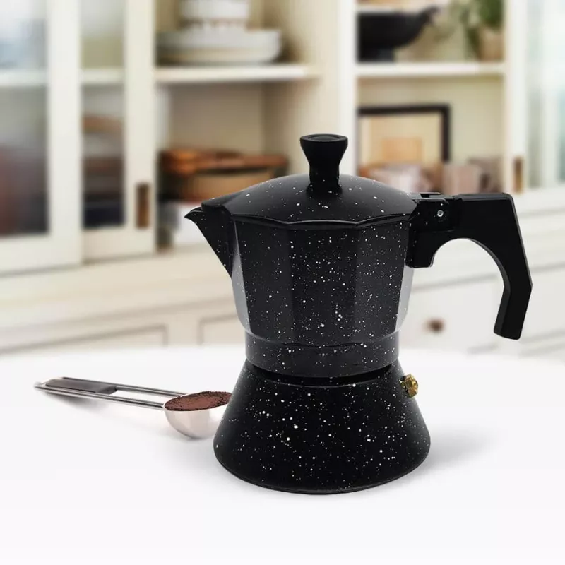 Maestro Granite MR-1667-3 Cafetera moka 150ml 3 tazas gris