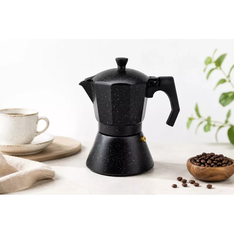 Maestro Granite MR-1667-9 Cafetera exprés para vitrocerámica 450ml 9 tazas