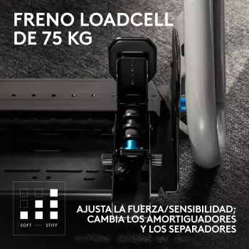 Logitech G RS Racing Pedals - Set de 3 pedales con freno Load-Cell - Negro - para PC