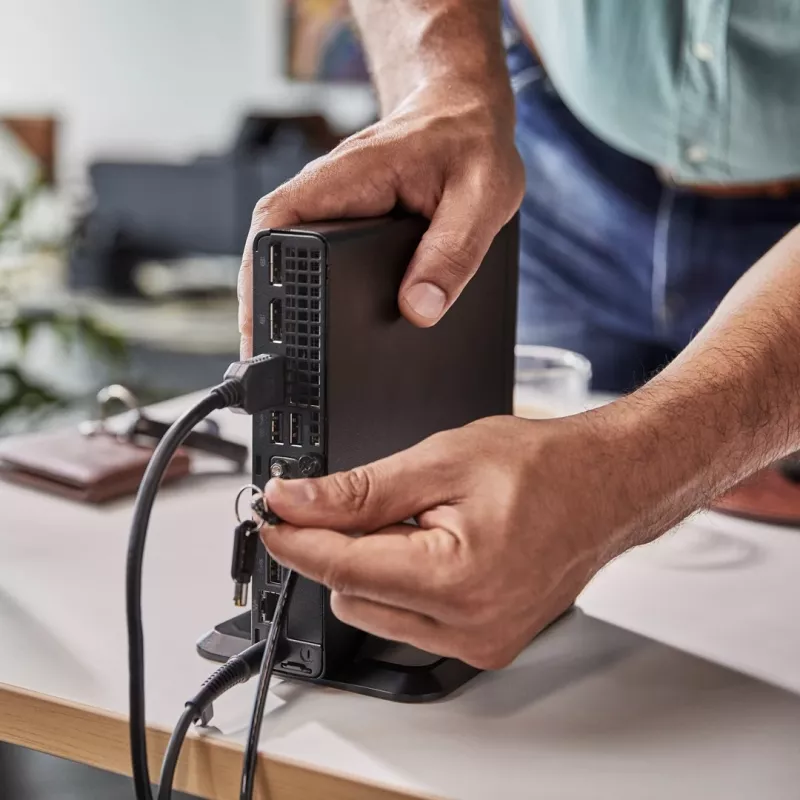 HP Elite Mini 800 G9 PC de sobremesa, Intel Core i5-14500, 16GB RAM, 1TB SSD, Windows 11 Pro, negro