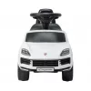MILLY MALLY Vehículo infantil Porsche Cayenne S blanco - Coche eléctrico para niños con batería de 12V, mando a distancia, luces LED