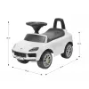 MILLY MALLY Vehículo infantil Porsche Cayenne S blanco - Coche eléctrico para niños con batería de 12V, mando a distancia, luces LED