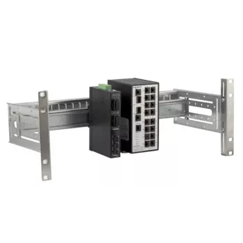 EFB Elektronik soporte universal para carril DIN 4U panel de rack 19