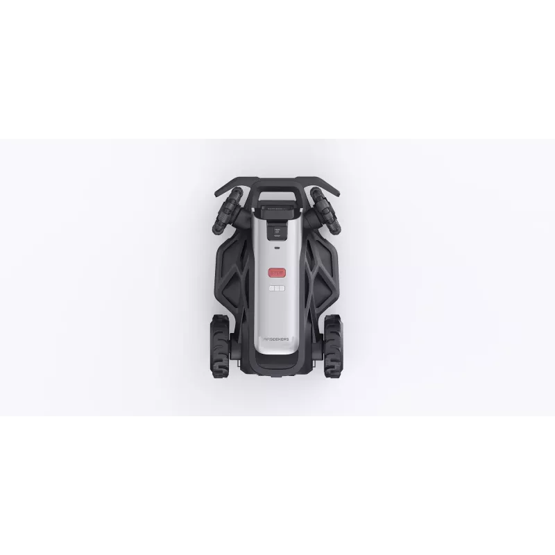 AIRSEEKERS LIMITED AIRSEEKERS Tron SE 300° Cortacésped mulching con AI Vision, 1500m², AI Vision + RTK, corte de bordes, 10 Ah