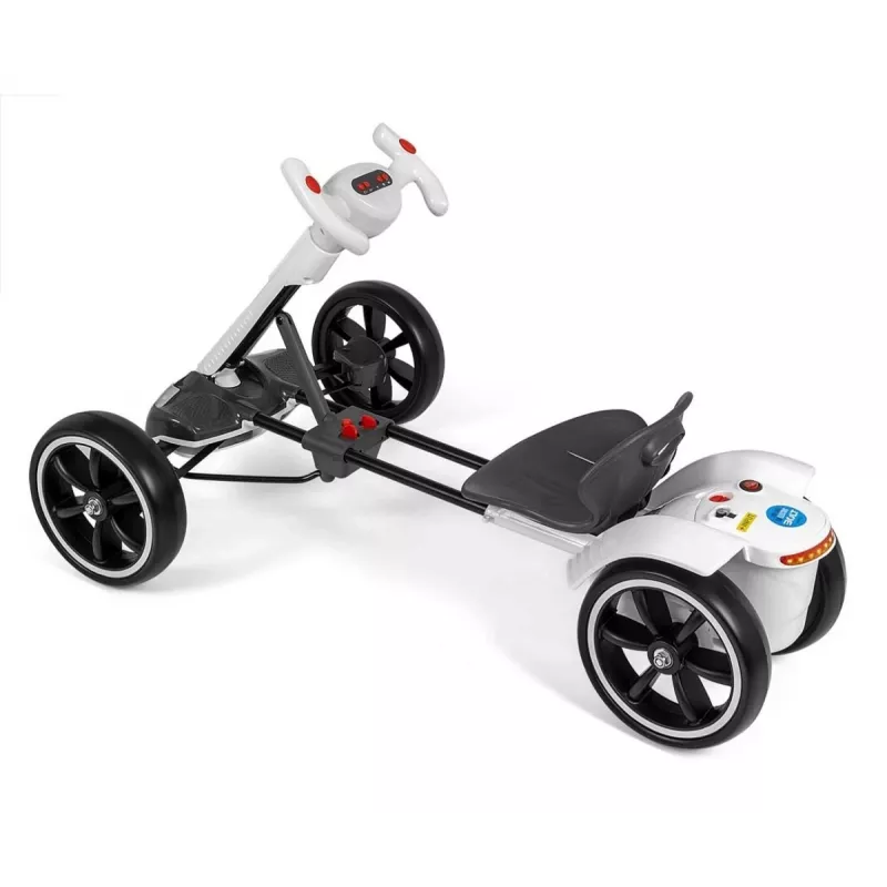 MILLY MALLY Go-kart a batería Bolt blanco