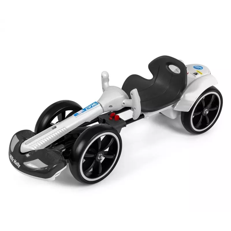 MILLY MALLY Go-kart a batería Bolt blanco