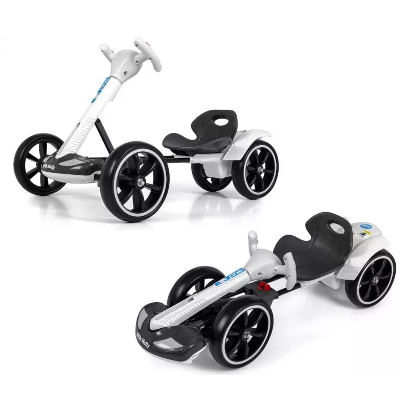 MILLY MALLY Go-kart a batería Bolt blanco