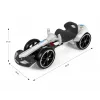 MILLY MALLY Go-kart a batería Bolt blanco