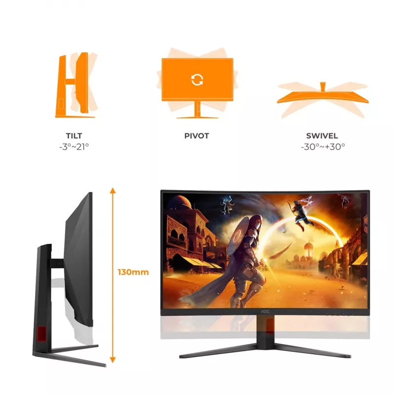 AOC C32G4Z Monitor gaming curvo 31,5