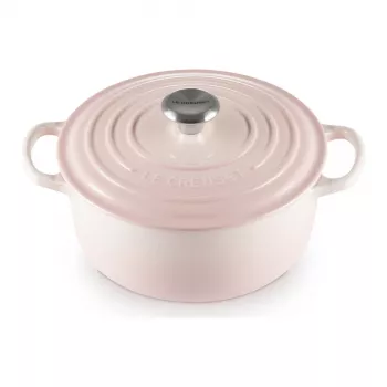 Le Creuset Signature Olla redonda de hierro fundido 20 cm Shell Pink
