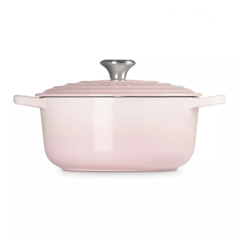 Le Creuset Signature Olla redonda de hierro fundido 20 cm Shell Pink