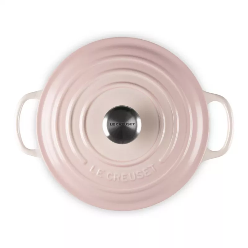 Le Creuset Signature Olla redonda de hierro fundido 20 cm Shell Pink