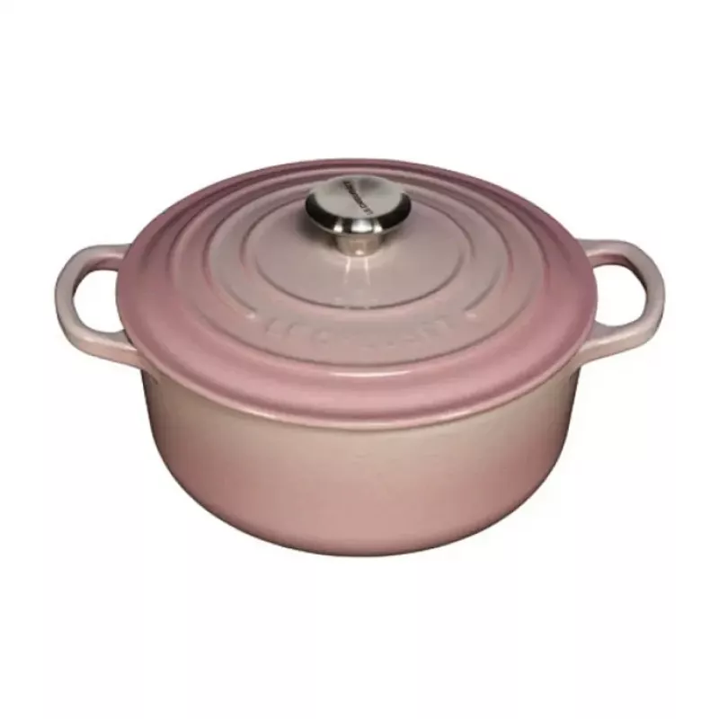 Le Creuset Signature Olla redonda de hierro fundido 20 cm Shell Pink