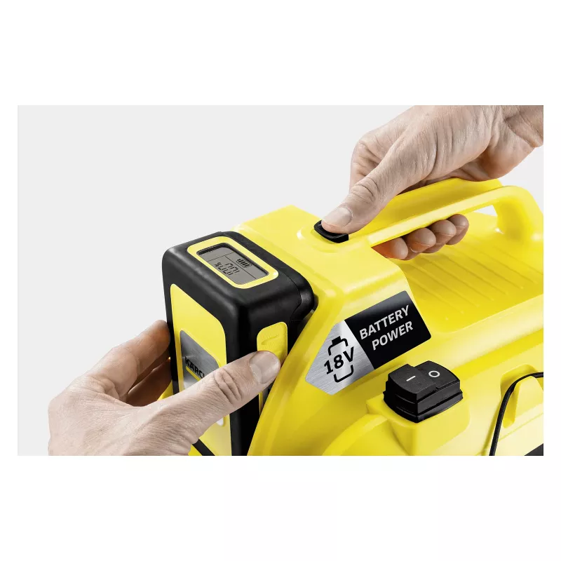 Kärcher WD 1 Compact Battery Set Aspirador de agua y polvo, 15L, 1000W