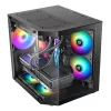 TACENS Mars Gaming MC-3TLITE Caja mini torre negra cristal templado FRGB