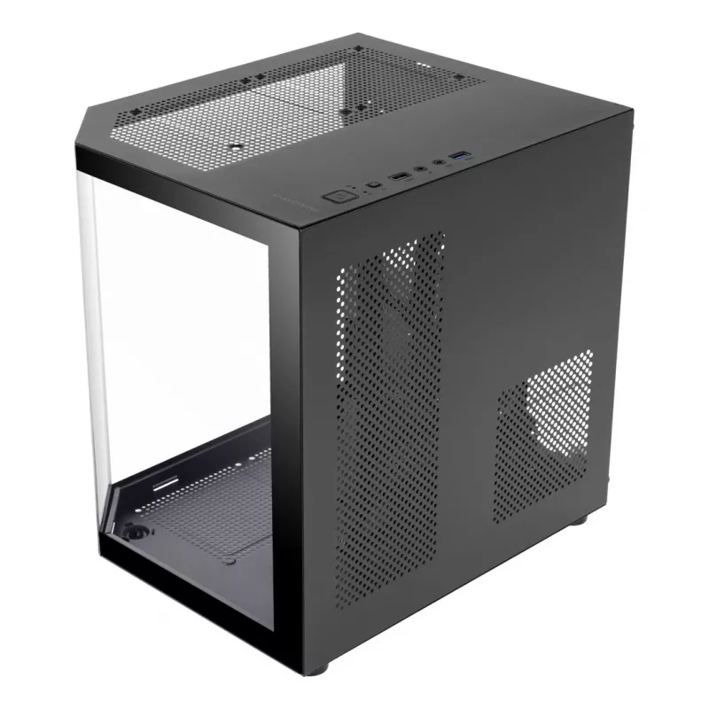 TACENS Mars Gaming MC-3TLITE Caja mini torre negra cristal templado FRGB