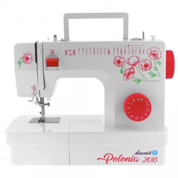 ŁUCZNIK Polonia 2018 Máquina de coser mecánica - 22 puntadas, luz LED, sistema de brazo libre