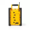 Nedis FM Radio RDFM3100YW - Radio FM portátil con Bluetooth y AUX, IPX5, amarillo