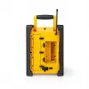 Nedis FM Radio RDFM3100YW - Radio FM portátil con Bluetooth y AUX, IPX5, amarillo