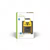 Nedis FM Radio RDFM3100YW - Radio FM portátil con Bluetooth y AUX, IPX5, amarillo