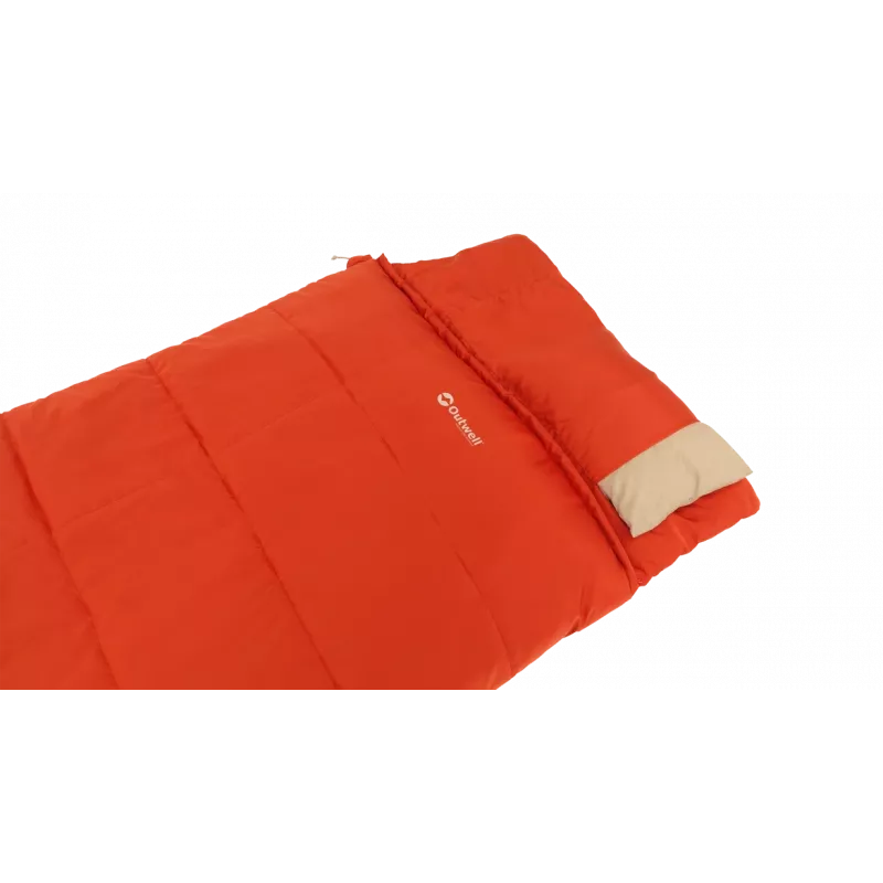 Outwell Contour Lux Red Saco de dormir 220 x 85 cm -19 a 15 °C cremallera derecha