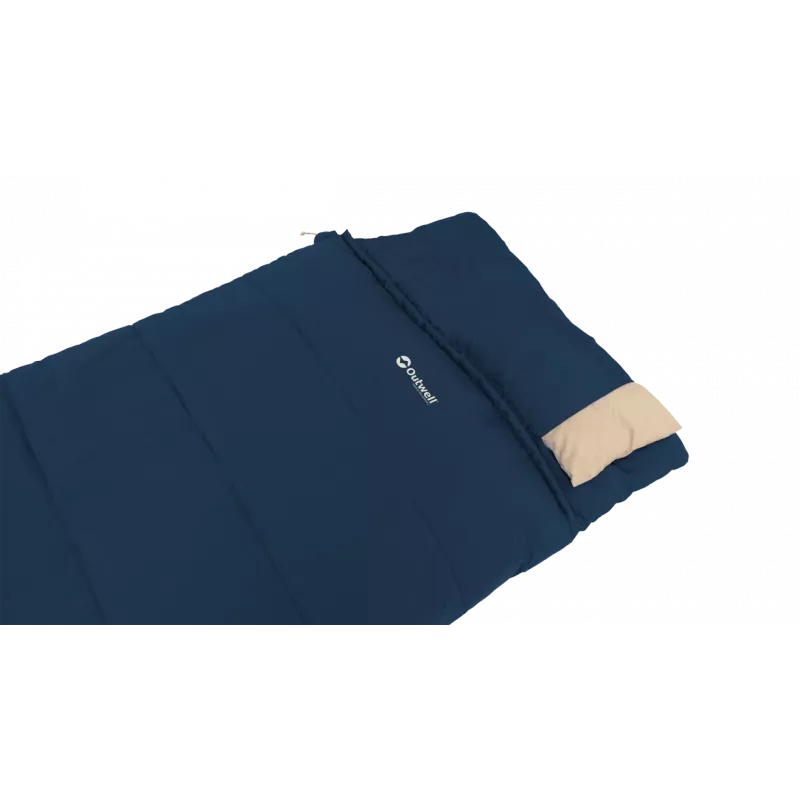 Outwell Contour Lux Deep Blue Saco de dormir 220x85 cm -19 a 15 °C cremallera derecha
