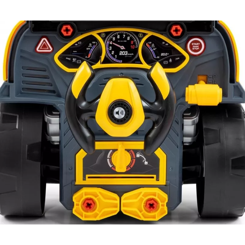 MILLY MALLY Taller mecánico Set con motor desmontable N-Gine Amarillo