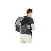 ZOLUX Nomad Mochila transportín para perros y gatos, 32x25x42 cm, Gris/Negro