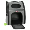ZOLUX Nomad Mochila transportín para perros y gatos, 32x25x42 cm, Gris/Negro