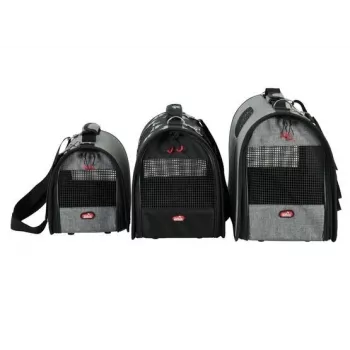 ZOLUX NOMAD M Bolsa transportín para perros y gatos, Gris, 43,5x25x28,5 cm